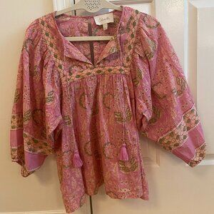 Cleobella Amaryllis top - pink - small